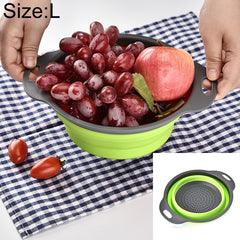 Creative Folding Vegetables Fruits Storage Basket Organizer Drain Basket, L, Size: 29.5*23.5*10cm, Size: L
