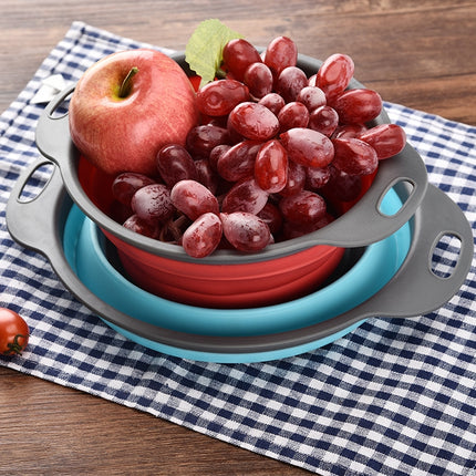 Creative Folding Vegetables Fruits Storage Basket Organizer Drain Basket, S, Size: 24.5*20*9cm