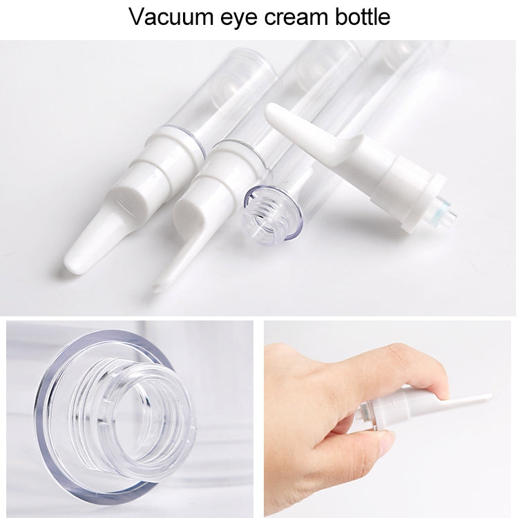5 PCS Clear Empty Travel Portable Refillable Plastic Pump Bottle Containers, 15ml