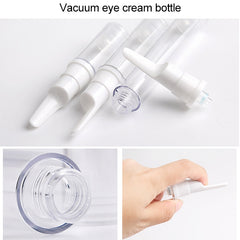 5 PCS Clear Empty Travel Portable Refillable Plastic Pump Bottle Containers, 15ml