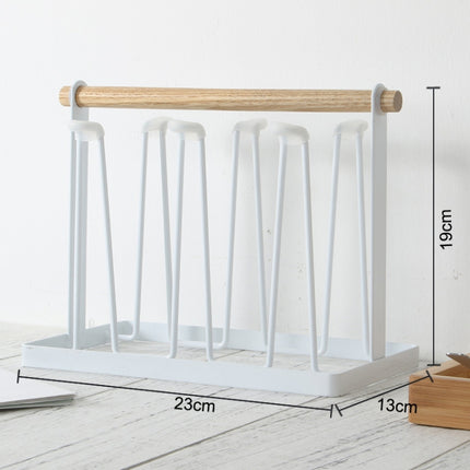 Iron Kitchen Cup Holder Drain Shelf