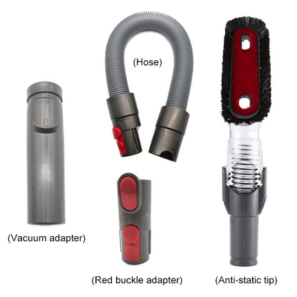 XD998 4 in 1 Handheld Tool Bendable Anti-static Suction Head Kits D931 D928 D918 D907 for Dyson V6 / V7 / V8 / V9 / V10 Vacuum Cleaner, XD998