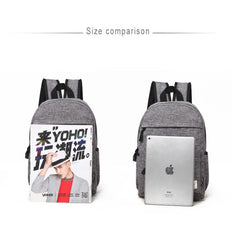 Universal Multi-Function Canvas Cloth Laptop Computer Shoulders Backpack Students Bag for 13-15 inch, Size: 36x25x10cm