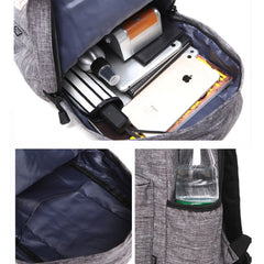 Universal Multi-Function Canvas Cloth Laptop Computer Shoulders Backpack Students Bag for 13-15 inch, Size: 36x25x10cm