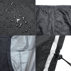 Outdoor Anti-UV Waterproof Dust-proof 210D Oxford Cloth BBQ Cylindrical Protective Bag Charcoal Barbeque Grill Cover, Size: 71x73cm