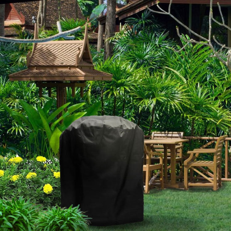 Outdoor Anti-UV Waterproof Dust-proof 210D Oxford Cloth BBQ Cylindrical Protective Bag Charcoal Barbeque Grill Cover, Size: 71x73cm