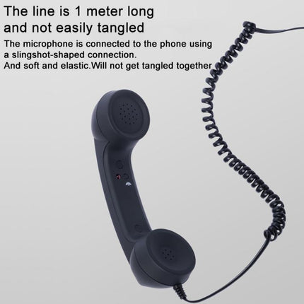 Type-C Plug Mic Retro Telephone Anti-radiation Cell Phone Handset Receiver, Type-C