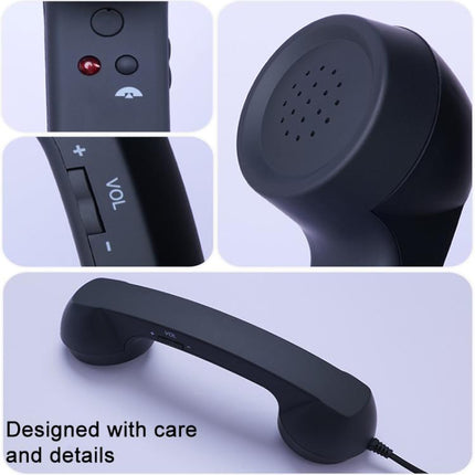 Type-C Plug Mic Retro Telephone Anti-radiation Cell Phone Handset Receiver, Type-C