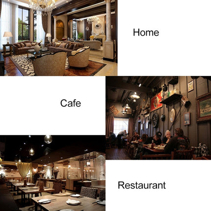 Retro Wooden Round Single-sided Gear Clock Rome Number Wall Clock, Diameter: 80cm