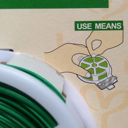 50m Gardening Accessories Tool Package Plastic Flower Wood Tie Line Twist Tie Reel Plant Tie-Line Spool with a Cutter, Package Plastic Flower Wood Tie Line