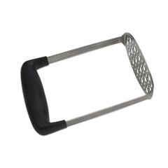Stainless Steel Manual Pumpkin Potato Ricer Masher with Broad and Ergonomic Horizontal Handle, Single layer stainless