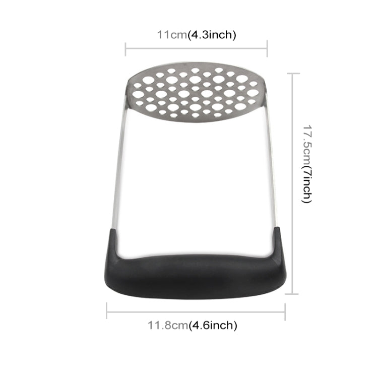 Stainless Steel Manual Pumpkin Potato Ricer Masher with Broad and Ergonomic Horizontal Handle, Single layer stainless