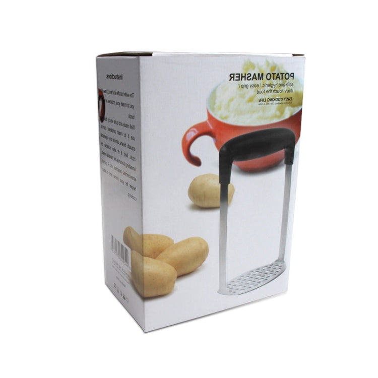 Stainless Steel Manual Pumpkin Potato Ricer Masher with Broad and Ergonomic Horizontal Handle, Single layer stainless