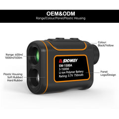 SNDWAY SW1000A Handheld Outdoor Waterproof Telescope Range Finder Distance Measurer, 1000m, 1000m