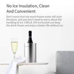 Original Xiaomi Youpin Circle Joy Stainless Steel Double Insulating Ice Bucket, Circle Joy