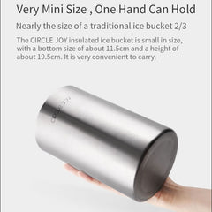 Original Xiaomi Youpin Circle Joy Stainless Steel Double Insulating Ice Bucket, Circle Joy