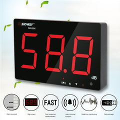 SNDWAY SW525B Wall-mounted DB Sound Level Meter Noise Tester with USB Data Storage Transfer & USB Communication, SW525B