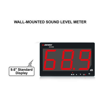 SNDWAY SW525A Wall-mounted Sound Level Meter DB Noise Tester, SW525A