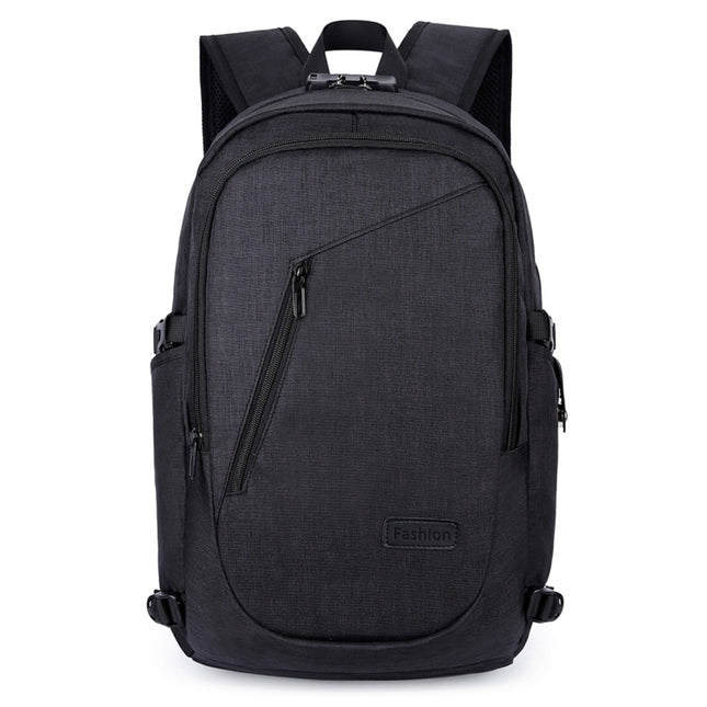 Multi-Function Large Capacity Travel Casual Backpack Laptop Computer Bag with External USB Charging Interface & Headphone Jack & Anti-theft Lock for Men