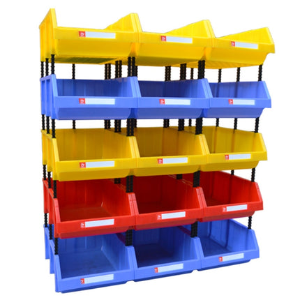 Thickened Oblique Plastic Box Combined Parts Box Material Box, Random Color Delivery, Size: 25cm x 15cm x 12cm