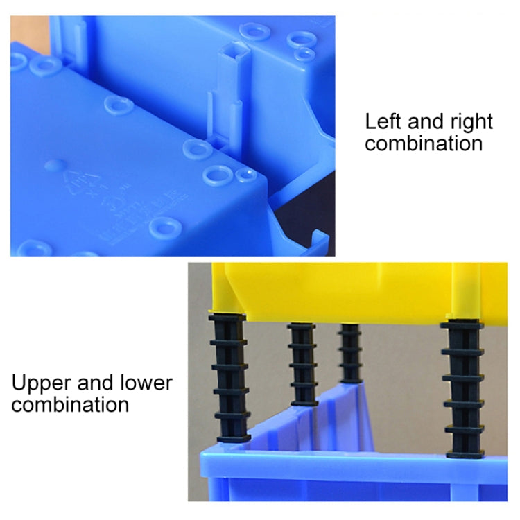 Thickened Oblique Plastic Box Combined Parts Box Material Box, Random Color Delivery, Size: 25cm x 15cm x 12cm