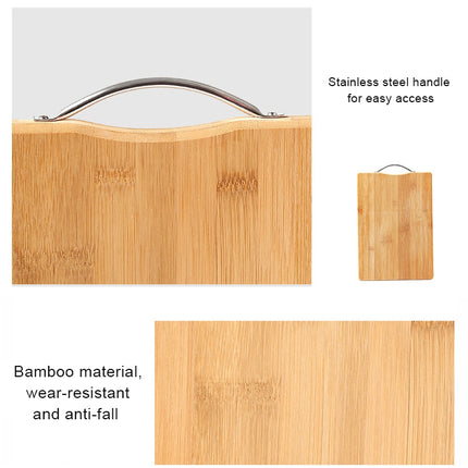 Kitchen Rectangular Bamboo Chopping Block Thickening Cutting Board,  Size: 32cm x 22cm, Size: 32cm x 22cm