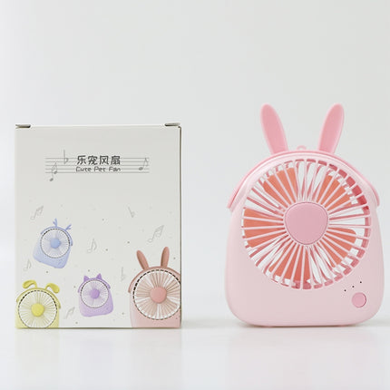 WT-F14 1200 mAh Rabbit Shape Mini Portable Fan with 3 Speed Control