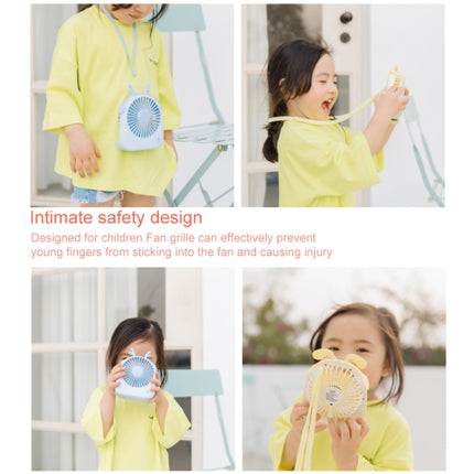 WT-F14 1200 mAh Rabbit Shape Mini Portable Fan with 3 Speed Control