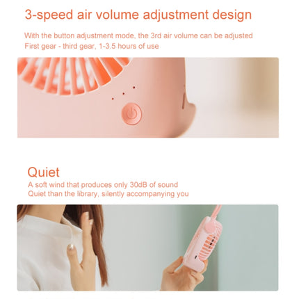 WT-F14 1200 mAh Rabbit Shape Mini Portable Fan with 3 Speed Control