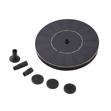 Solar Powered Water Pump Garden Fountain Floating Panel Watering Pond Kit for Waterfalls Water Display Park Pool Decoration Fountain, Diameter: 16cm, olar Powered Water Pump