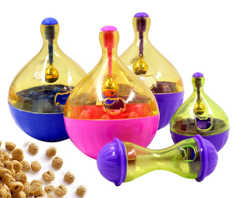 Pets Tumbler Leakage Food Ball Dog Training Exercise Fun Bowl Toys, Size: 14*9.5cm