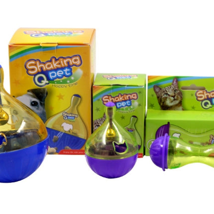 Pets Tumbler Leakage Food Ball Dog Training Exercise Fun Bowl Toys, Size: 14*9.5cm