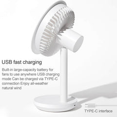 Original Xiaomi Youpin SOLOVE USB Charging Desktop Electric Fan Dormitory Office Mini Fan, with 3 Speed Control, SOLOVE