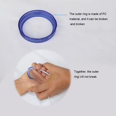 3 Settings Adjustable PC Negative Ions Shower Head, Size: Large, Interface:  2cm