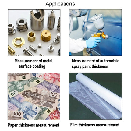 RZ240 Ferrous & Non-Ferrous 2 in 1 Digital Coating Paint Thickness Gauge Meter Tools