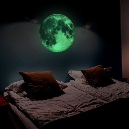 Fluorescent Moon Wall Stickers Halloween Wall Stickers Bedroom Living room Decorative Wall Stickers, Fluorescent Moon  Grey, Fluorescent Moon  Yellow, Fluorescent Moon  Pink