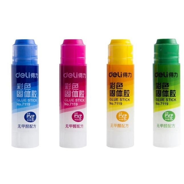 2 PCS School Supplies Solid Glue High Viscosity Color Without Formaldehyde Solid Glue, Random Color Delivery, 7119
