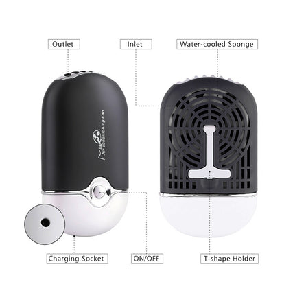 Portable Mini USB Charging Air Conditioner Refrigerating Handheld Small Fan