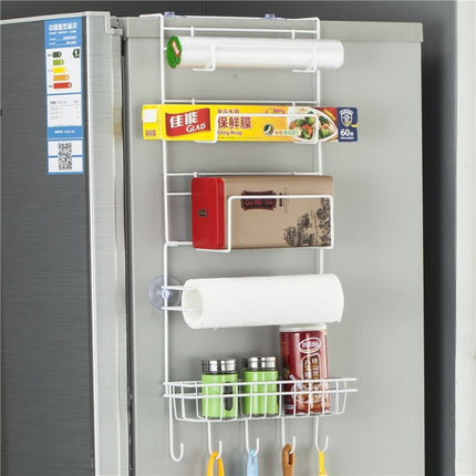 Multi-layer Fridge Storage Rack Side Shelf Sidewall Holder Multi-function Kitchen Organizer Household, Size: 25 x 9.5 x 62cm, 25 x 9.5 x 62cm