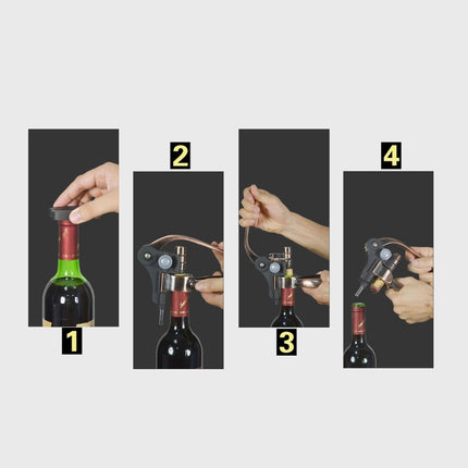 Zinc Alloy + ABS Material Retro Rabbit Shape Bottle Opener Corkscrew Port Wine Bottle Opener, Size: 18 x 14.5 x 4.7cm, Zinc Alloy