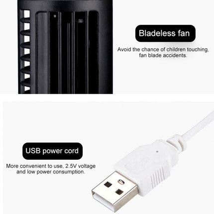 Ventilador eléctrico USB tipo torre Ventilador de aire acondicionado sin hojas
