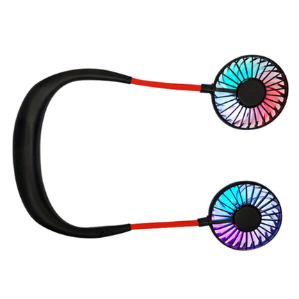 Creative Mini Hanging Neck Type Fan Outdoor LED Fan, F008 (Black), F008, F008 (Blue), F008 (White)