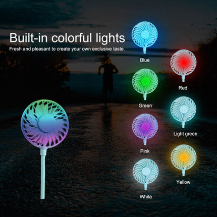 Creative Mini Hanging Neck Type Fan Outdoor LED Fan, F008 (Black), F008, F008 (Blue), F008 (White)