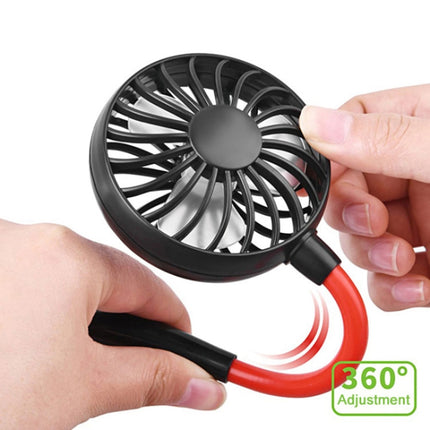 Creative Mini Hanging Neck Type Fan Outdoor LED Fan, F008 (Black), F008, F008 (Blue), F008 (White)