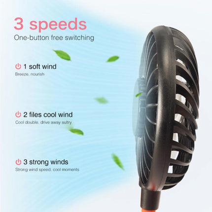Creative Mini Hanging Neck Type Fan Outdoor LED Fan, F008 (White), F008 (Black), F008, F008 (Blue)