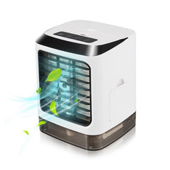 Mini Desktop Cooling Fan Humidifier Air Conditioning Fan Moisturizing Spray Fan, without Remote Control