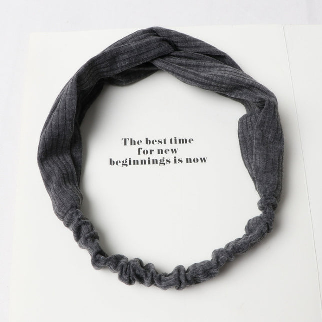 Women Temperament Knitting Cross Shape Hair Band, HC8960A, HC8960B, HC8960F, HC8960G, HC8960H, HC8960K, HC8960WR, HC8960Y