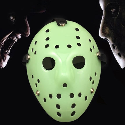 Halloween Party Cool Thicken Jason Mask, Silver, Fluorescent Green, Gold, Red + White