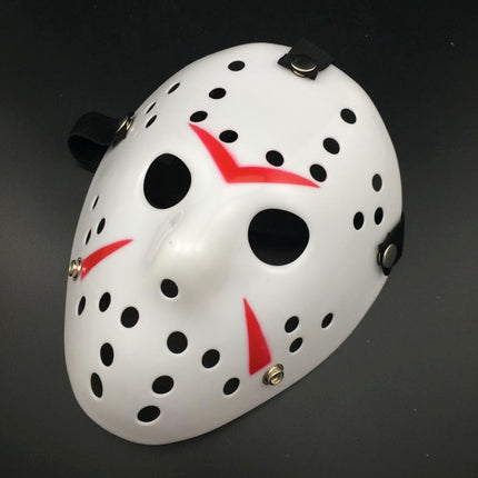 Halloween Party Cool Thicken Jason Mask, Silver, Fluorescent Green, Gold, Red + White