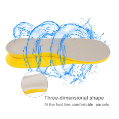 1 Pair PU Breathable Soft Sports Shock-absorbing Insole Sweat-absorbent Foot Pad Elastic Shoe Insert, Size: M(6-9 Yards)